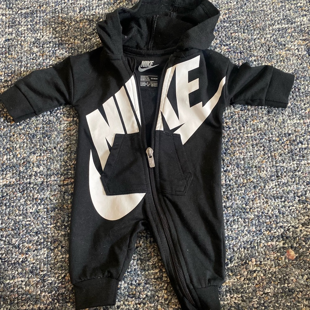 Nike Baby Infant Black Coverall Size Newborn